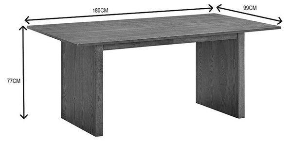 Трапезна маса ELEGANZA цвят орех 180x99x75.8cм