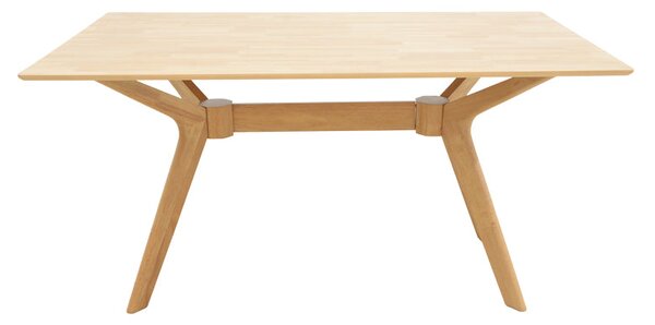 Маса RAFFLES от каучуково дърво с mdf в естествен цвят 150x90x76см