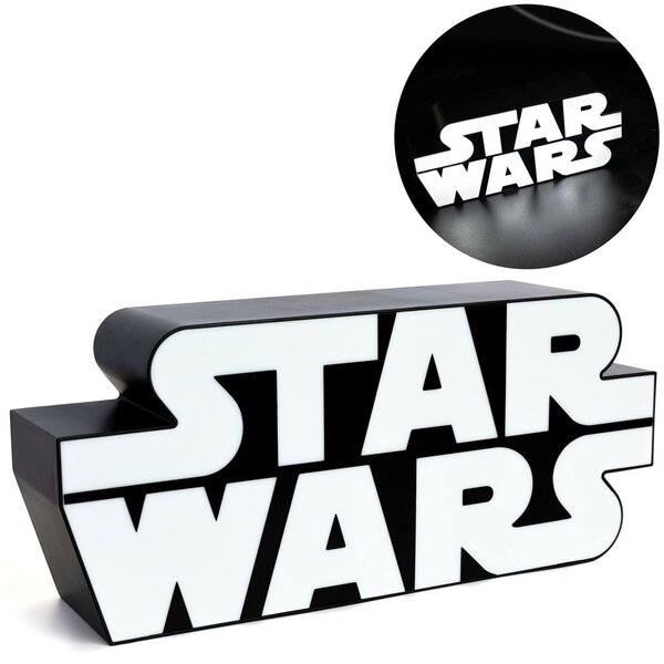 Статуетка Paladone Star Wars: Logo Light (PP7929PS), LED подсветка, черна рамка