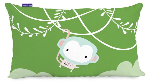 Калъфка за възглавница HappyFriday Moshi Moshi Macaque Многоцветен 50 x 30 cm