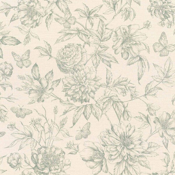 Влизолинов тапет за стена rasch peonies 793925