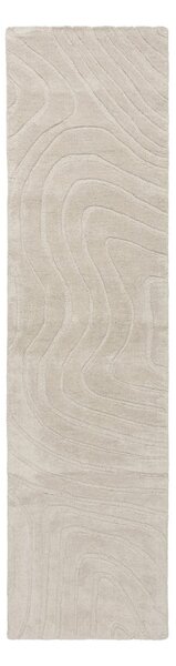 Кремава ръчно изработена вълнена пътека 60x230 cm Mesmerise Natural – Flair Rugs