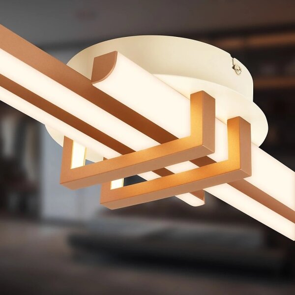 Brilo - LED таванно осветително тяло TINKA LED/21W/230V 3000K медно