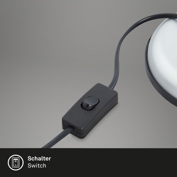 Brilo - Настолна лампа PIXA 1xE14/25W/230V сребриста