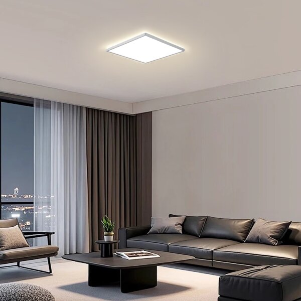 Brilagi - LED таванно осветително тяло за баня ULTRA SLIM LED/24W/230V 42x42 cm сребристо IP54