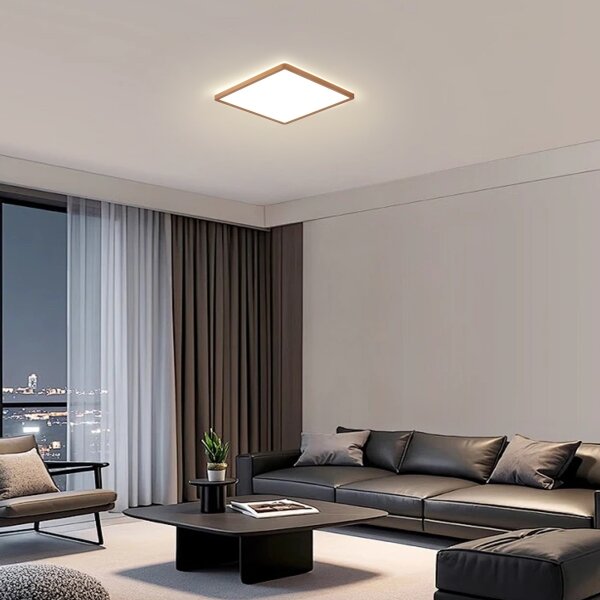 Brilagi - LED таванно осветително тяло за баня ULTRA SLIM LED/18W/230V 30x30 cm розово злато IP54