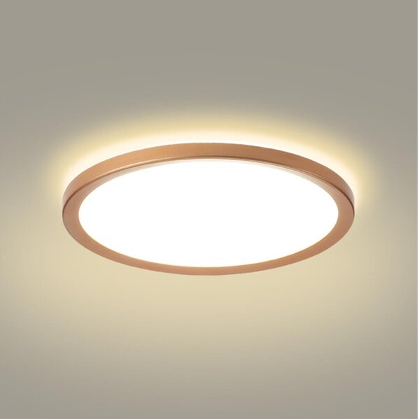 Brilagi - плафон за баня ULTRA SLIM LED/24W/230V Ø 42 см розово злато IP54