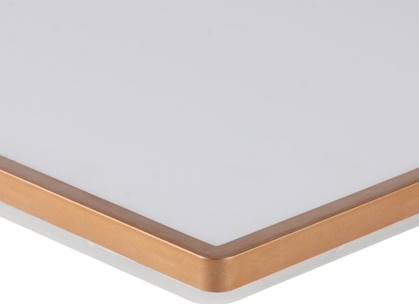 Brilagi - LED таванно осветително тяло за баня ULTRA SLIM LED/18W/230V 30x30 cm розово злато IP54