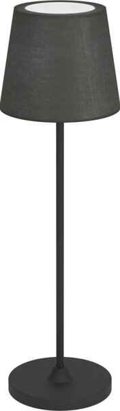 Eglo 75938 - Димируема, презареждаема LED настолна лампа LEONERO, 3,8W/5V 2000 mAh, черна