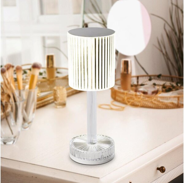Eglo 75817 - LED RGB димируема презареждаема настолна лампа LUCIGNANO LED/800mAh прозрачна