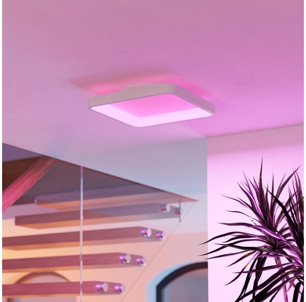 Eglo 901913 - LED RGBW димируемо таванно осветително тяло LORETELLO-Z LED/20W/230V 35x35cm бяло