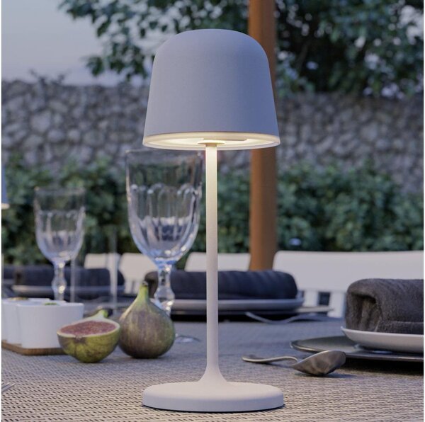 Eglo 901878 - LED настолна лампа MANNERA-S, димируема, за външна употреба, презареждаема, LED/1,8W/5V, IP54, сива