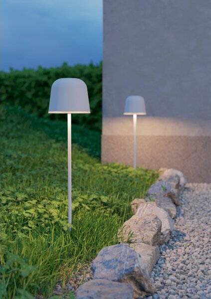 Eglo 901878 - LED настолна лампа MANNERA-S, димируема, за външна употреба, презареждаема, LED/1,8W/5V, IP54, сива