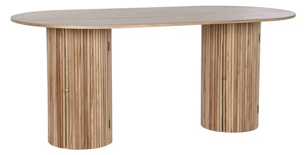 Трапезна маса Home ESPRIT Естествен Дърво от пауловния Дървен MDF 180 x 90 x 75 cm