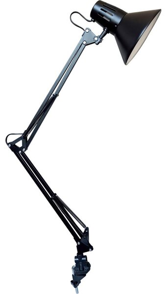 Osram - Настолна лампа с монтажна скоба PANAN 1xE27/11W/230V черна