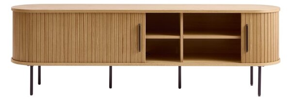 Масичка за телевизор с дъбов декор в естествен цвят 56x180 cm Nola - Unique Furniture