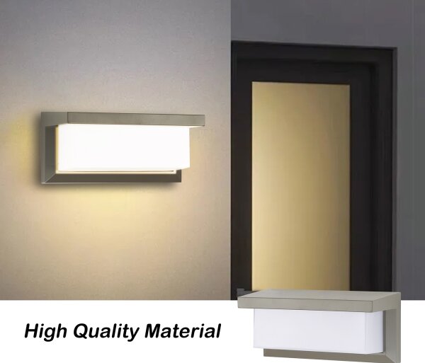 Brilagi - LED Екстериорен аплик BRICKY LED/12W/230V сив IP54