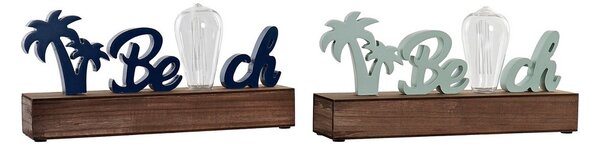 Декоративна фигурка DKD Home Decor Beach LED Дървен MDF (2 pcs) (34 x 8 x 16 cm)