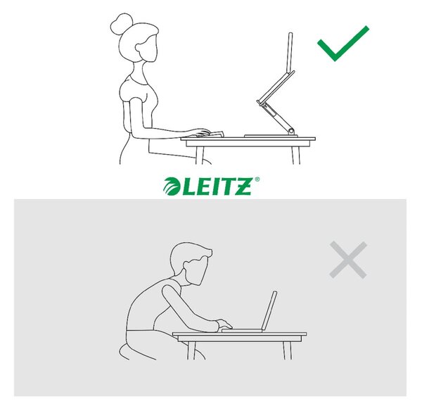 Регулируема стойка за лаптоп Ergo – Leitz