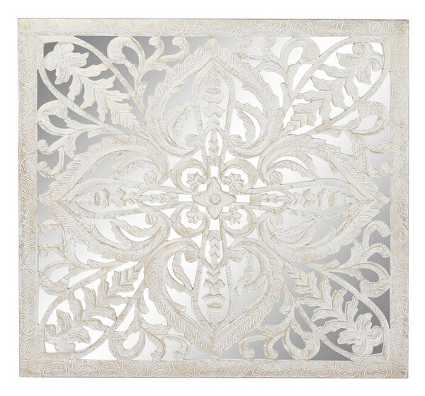 Декорация за стена DKD Home Decor Огледало Дървен MDF (121.5 x 3 x 121.5 cm)