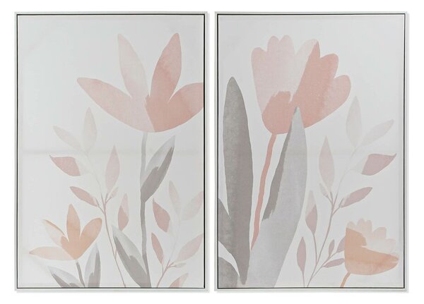 Картина DKD Home Decor полистирен Lilled Пластно (2 pcs) (62.2 x 3.5 x 92 cm)