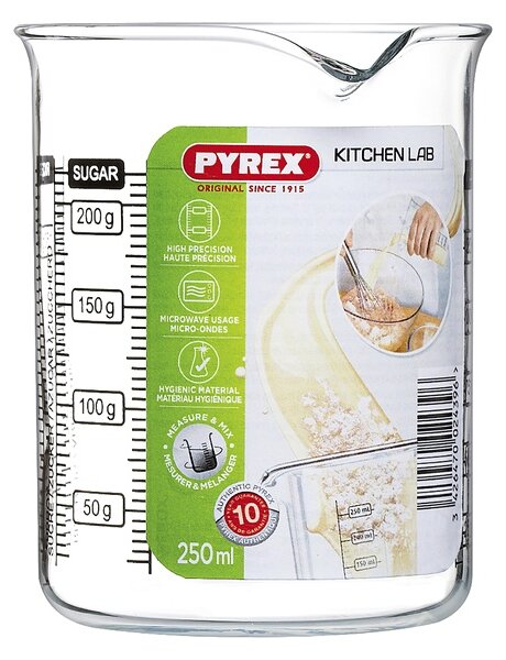 Чаша Pyrex Kitchen Lab Прозрачен Cтъкло - 0,25 L