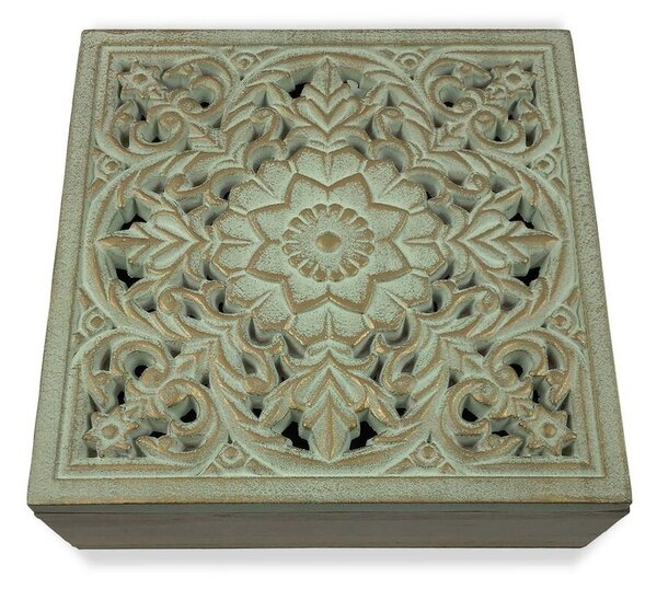 Кутия за бижута Mandala Дървен MDF (20 x 7 x 20 cm)