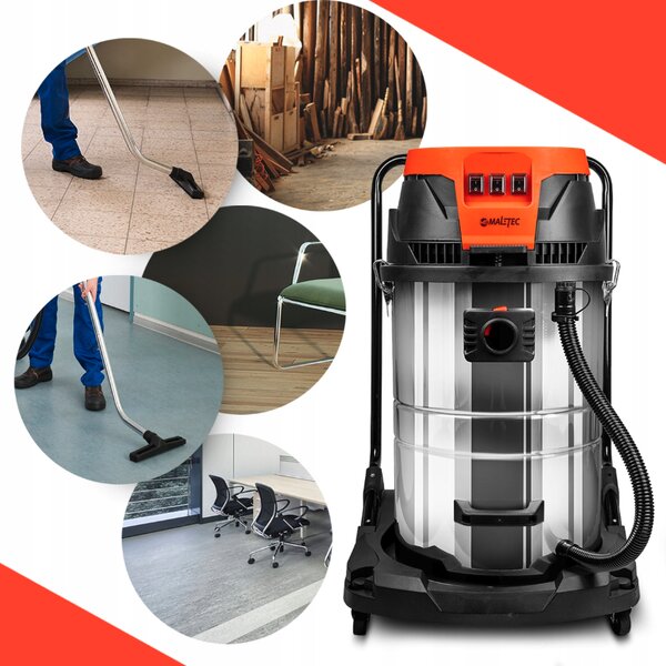 Индустриална прахосмукачка без торбичка MALTEC ML3600W 3000W 80L