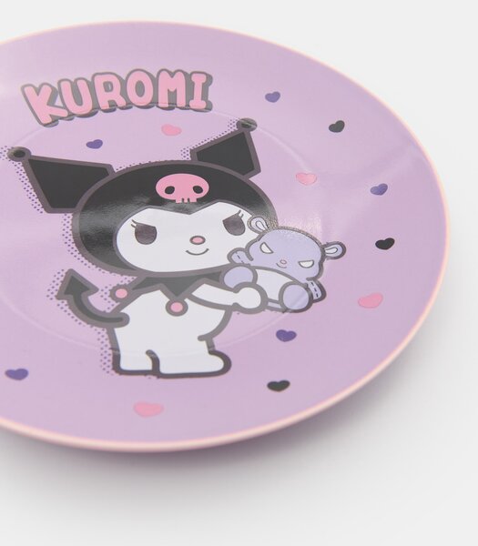 Sinsay - Керамична чиния с принт Kuromi - многоцветен