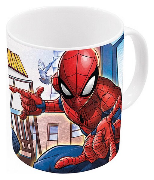 Чаша Spiderman Great Power Керамика Червен Син (11.7 x 10 x 8.7 cm) (350 ml)