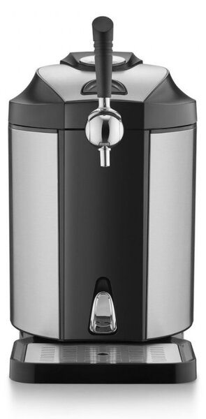 Охлаждащ диспенсър за бира Caso BeerMaster, 65W, 5 л, 4-12°C, CO2, Регулуране на налягането, Свежест до 10 дни, Черен/сребрист
