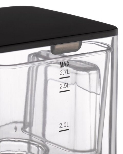 Диспенсър за гореща вода Caso HW 660 1879, 2600W, 2.7 л, 7 темп настройки, 40-100°C, Сензорно управление, Филтър, Черен/инокс