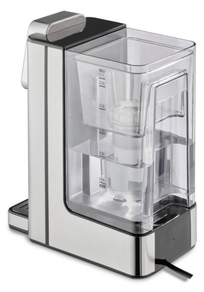 Диспенсър за гореща вода Caso HW 660 1879, 2600W, 2.7 л, 7 темп настройки, 40-100°C, Сензорно управление, Филтър, Черен/инокс
