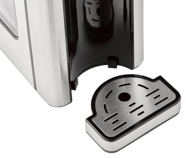 Диспенсър за гореща вода Caso HW 660 1879, 2600W, 2.7 л, 7 темп настройки, 40-100°C, Сензорно управление, Филтър, Черен/инокс