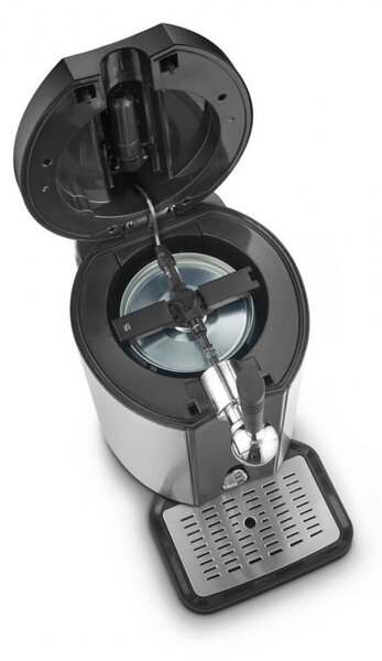 Охлаждащ диспенсър за бира Caso BeerMaster, 65W, 5 л, 4-12°C, CO2, Регулуране на налягането, Свежест до 10 дни, Черен/сребрист