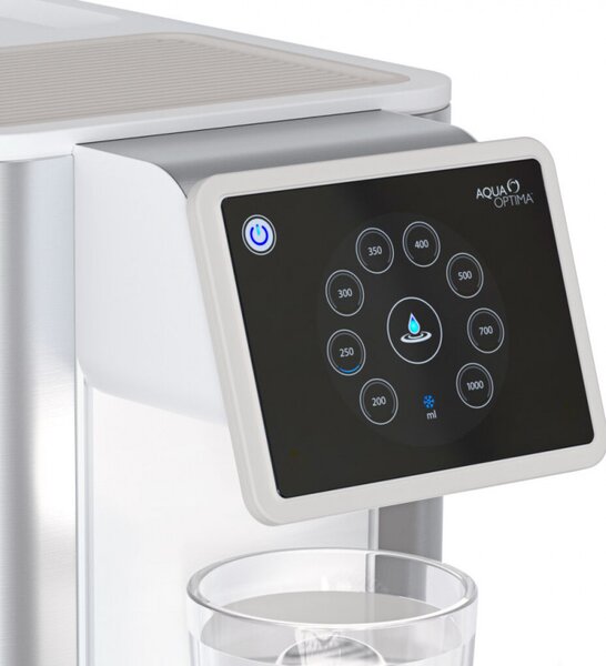 Диспенсър за охлаждане и филтриране на вода Aqua Optima AUC111, 2100W, 3.8 л, Активен кокосов въглен, Йонообменна смола, Evolve+, Инокс