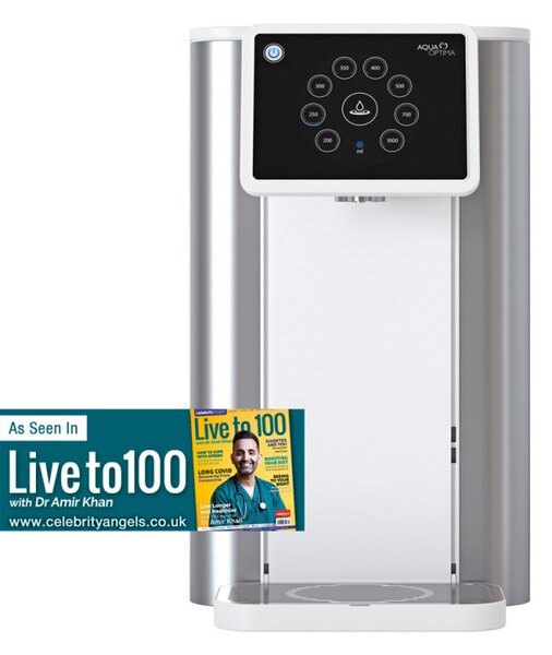 Диспенсър за охлаждане и филтриране на вода Aqua Optima AUC111, 2100W, 3.8 л, Активен кокосов въглен, Йонообменна смола, Evolve+, Инокс