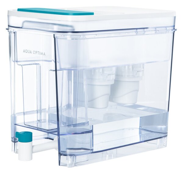 Диспенсър за филтриране на вода Aqua Optima Perfect Pour WD1003, 8,2 л, 5 степенна филтрация, Без BPA, Evolve+, Бял/прозрачен
