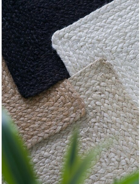 Черен двустранен/ръчно изработен ютен килим 60x90 cm Juno – Hanse Home