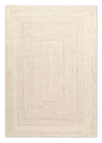 Кремав двустранен/ръчно изработен ютен килим 60x90 cm Juno – Hanse Home