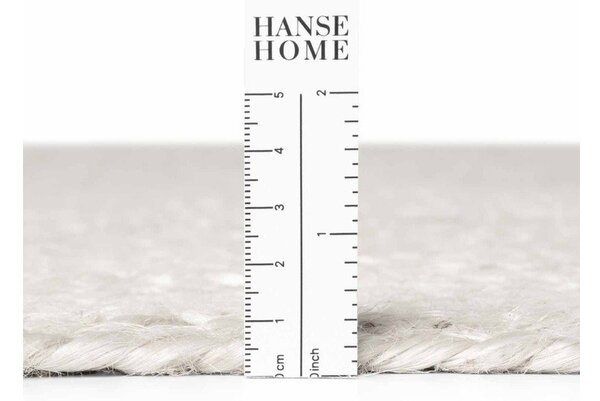 Кремав двустранен/ръчно изработен ютен килим 60x90 cm Juno – Hanse Home