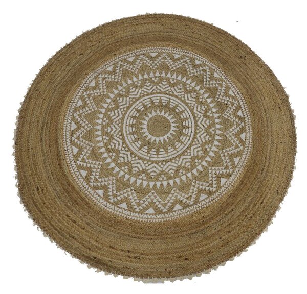 Килим DKD Home Decor Кафяв Mandala (200 x 200 x 0,75 cm)