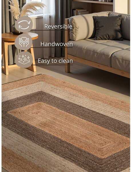 Двустранен/ръчно изработен ютен килим 120x170 cm Juno – Hanse Home