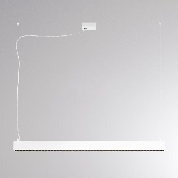 Molto Luce LED висяща лампа PERFORA PROLINE M, бяла, 106 см, DALI (осветление, Затъмняване, Бял, Дневна/трапезария, Алуминий, Модерен