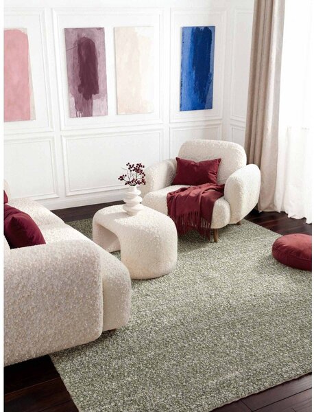 Светлозелен ръчно изработен килим 120x170 cm Notting Hill Portobello – Ted Baker