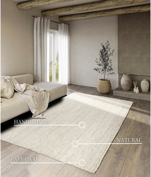 Бял двустранен/ръчно изработен ютен килим 120x170 cm Rosalie – Villeroy&Boch
