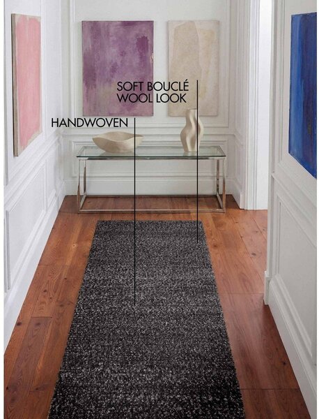 Тъмносива ръчно изработена пътека 80x300 cm Notting Hill Portobello – Ted Baker