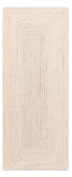 Кремава двустранна/ръчно изработена ютена пътека 80x200 cm Juno – Hanse Home