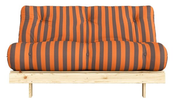 Оранжев/кафяв сгъваем диван 140 cm Roots – Karup