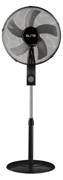 Вентилатор на стойка Elite YSF-0308, 45W, 40.6 см, 3 скорости, 5 перки, Черен